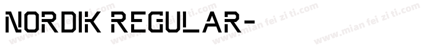 Nordik Regular字体转换